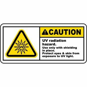 uv radiation safety sign